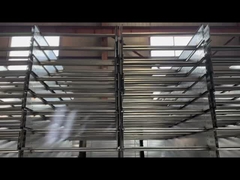 Brandbestendige ladder op de muur kabelbak met zilveren coating