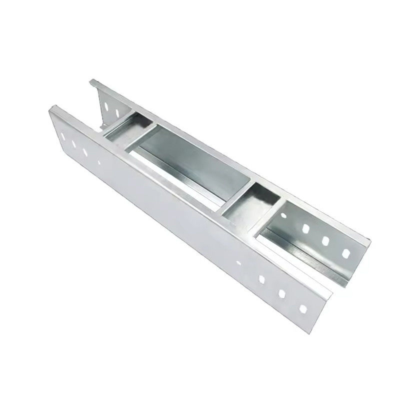 Gegalvaniseerde staal kabel ladder tray Custom zilveren afwerking kabel tray voor organisatie