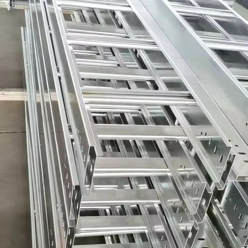 Zwaar zwaar galvaniseerd stalen ladder type kabelbak systeem met 200 kg ladingcapaciteit