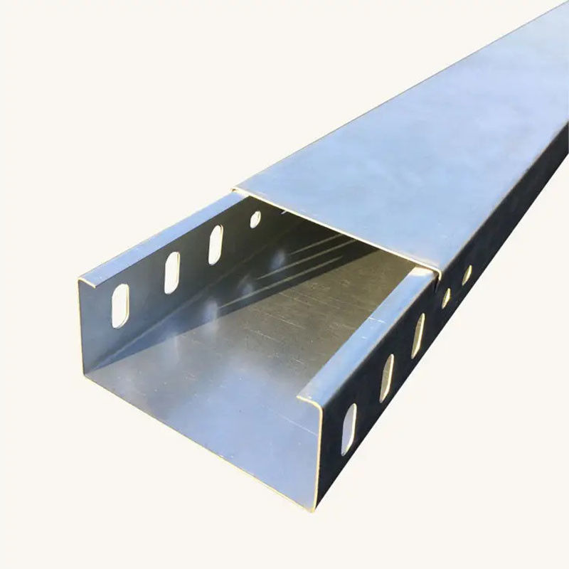 Extrudeerde zilveren vloer gemonteerde kabelbak voor op maat gemaakte solide bodem geperforeerde kabelbak