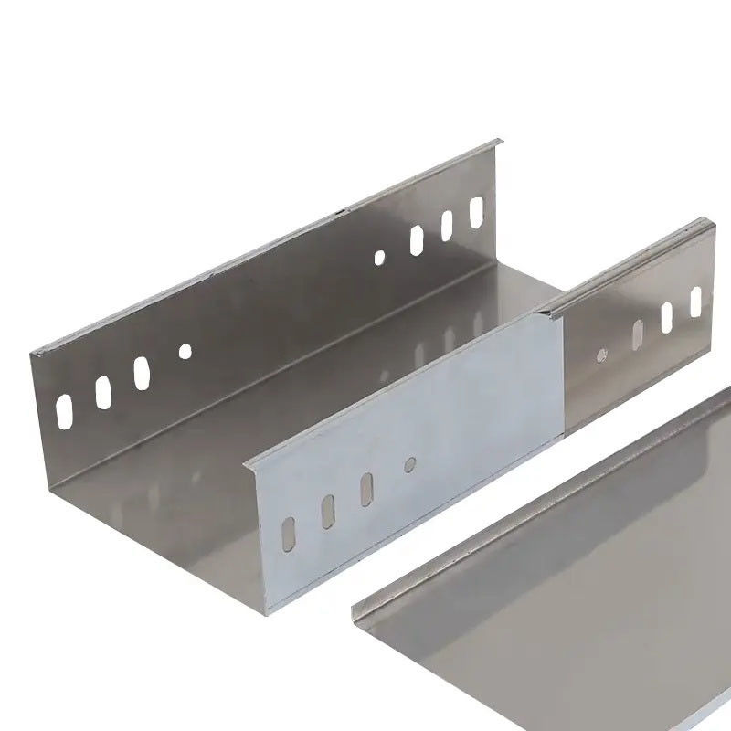 Custom gegalvaniseerde stalen kabelbak brug type voor medium duty zilveren kabel management