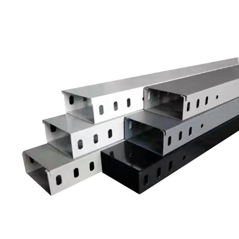 Custom gegalvaniseerde stalen kabelbak brug type voor medium duty zilveren kabel management
