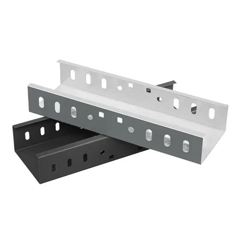 Een rechthoekig, met poeder bekleed, brandbestendig aluminiumkabelbakje met uitstekende corrosiebestendigheid